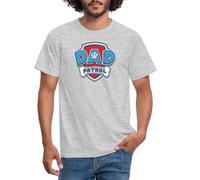 Spreadshirt Paw Patrol Dad Patrol Father Men's T-Shirt, M, Heather Grey