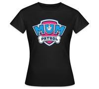 Spreadshirt Paw Patrol Mum Patrol Mom Women's T-Shirt, L, Black