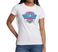 Spreadshirt Paw Patrol Mum Patrol Mom Women's T-Shirt, L, White