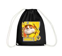 Spreadshirt Paw Patrol Rubble Character Design Drawstring Bag, One Size, Black