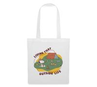 Spreadshirt Peanuts Camping Living That Outside Life Tote Bag