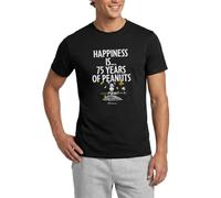 Spreadshirt Peanuts Happiness is... 75 Years Peanuts Anniversary Men's T-Shirt