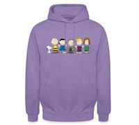 Spreadshirt Peanuts Snoopy And The Gang Unisex Hoodie Lavender