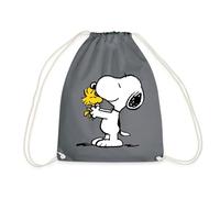 Spreadshirt Peanuts Snoopy And Woodstock Drawstring Bag