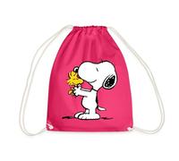 Spreadshirt Peanuts Snoopy And Woodstock Drawstring Bag