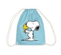Spreadshirt Peanuts Snoopy And Woodstock Drawstring Bag