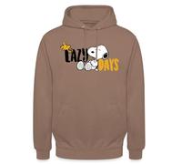 Spreadshirt Peanuts Snoopy And Woodstock Lazy Days Unisex Hoodie