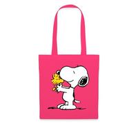 Spreadshirt Peanuts Snoopy And Woodstock Tote Bag, One Size, azalea