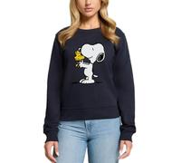 Spreadshirt Peanuts Snoopy And Woodstock Women’s Premium Sweatshirt, XL, navy