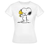 Spreadshirt Peanuts Snoopy and Woodstock Women's T-Shirt, S, White