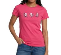 Spreadshirt Peanuts Snoopy Bicycle Women's T-Shirt, L, Azalea