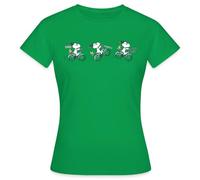 Spreadshirt Peanuts Snoopy Bicycle Women's T-Shirt, XXL, Kelly Green