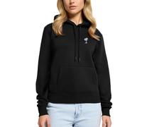 Spreadshirt Peanuts Snoopy Embroidered Women’s Organic Hoodie, S, Black