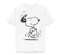 Spreadshirt Peanuts Snoopy in A Hurry Kids' T-Shirt, 122/128 (7-8 Years), White
