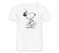 Spreadshirt Peanuts Snoopy in A Hurry Men's T-Shirt
