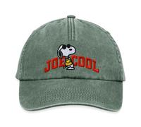 Spreadshirt Peanuts Snoopy Joe Cool Embroidery Relaxed Vintage Cap, One Size, Vintage Bottle Green
