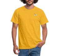 Spreadshirt Peanuts Snoopy Love Men's T-Shirt, XL, Yellow