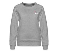 Spreadshirt Peanuts Snoopy Love Women’s Premium Sweatshirt, L, heather grey
