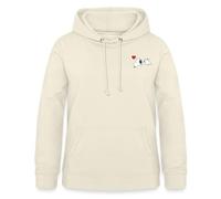 Spreadshirt Peanuts Snoopy Love Women's Hoodie, M, vanilla