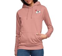 Spreadshirt Peanuts Snoopy Love Women's Hoodie, XL, dusky rose