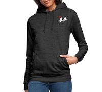 Spreadshirt Peanuts Snoopy Love Women's Hoodie, XXL, charcoal grey