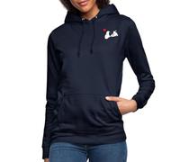 Spreadshirt Peanuts Snoopy Love Women's Hoodie, XXL, navy