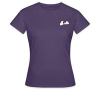 Spreadshirt Peanuts Snoopy Love Women's T-Shirt, L, Dark Purple