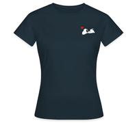 Spreadshirt Peanuts Snoopy Love Women's T-Shirt, XXL, Navy