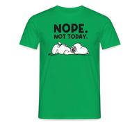 Spreadshirt Peanuts Snoopy Nope Not Today Men's T-Shirt Kelly Green