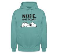 Spreadshirt Peanuts Snoopy Nope Not Today Unisex Hoodie