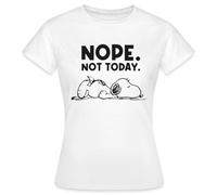 Spreadshirt Peanuts Snoopy Nope Not Today Women's T-Shirt, XL, White