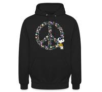 Spreadshirt Peanuts Snoopy Peace Hippie Unisex Hoodie
