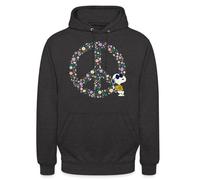 Spreadshirt Peanuts Snoopy Peace Hippie Unisex Hoodie