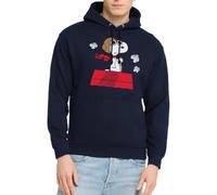 Spreadshirt Peanuts Snoopy Pilot Unisex Hoodie, M, navy