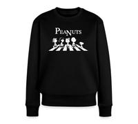 Spreadshirt Peanuts The Peanuts Abbey Road Women’s Premium Sweatshirt, L, black
