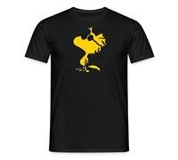 Spreadshirt Peanuts Woodstock Cool Sunglasses Men’s T-Shirt, L, Black