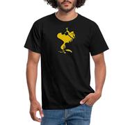 Spreadshirt Peanuts Woodstock Cool Sunglasses Men's T-Shirt, L, Black