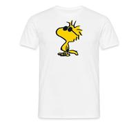 Spreadshirt Peanuts Woodstock Cool Sunglasses Men's T-Shirt, M, White