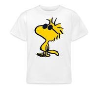 Spreadshirt Peanuts Woodstock Cool Sunglasses Teenage T-Shirt, 152/164 (12-14 Years), White