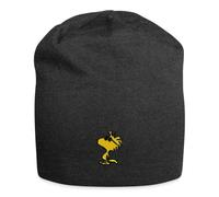 Spreadshirt Peanuts Woodstock Sunglasses Embroidery Beanie, One Size, Charcoal Grey