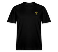 Spreadshirt Peanuts Woodstock Sunglasses Embroidery Unisex Organic T-Shirt, M, Black