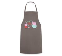 Spreadshirt Peppa Pig Design No. 1 Daddy: Peppa & Daddy Pig Apron, One Size, grey