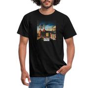 Spreadshirt Pink Floyd Animals Album Cover Men's T-Shirt, L, Black