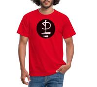 Spreadshirt Pink Floyd Black and White Logo Men's T-Shirt, 3XL, red