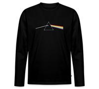 Spreadshirt Pink Floyd The Dark Side of The Moon Men's Premium Organic Long Sleeve Shirt, L, Black