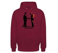 Spreadshirt Pink Floyd Wish You Were Here Abstract Artwork Unisex Hoodie, S, bordeaux