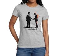 Spreadshirt Pink Floyd Wish You were Here Abstract Artwork Women's T-Shirt, S, Heather Grey