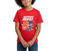 Spreadshirt PJ Masks Catboy 5th Birthday Hero Kids' T-Shirt Red