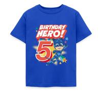 Spreadshirt PJ Masks Catboy 5th Birthday Hero Kids' T-Shirt Royal Blue