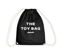 Spreadshirt Playmobil The Toy Bag Design in White Drawstring Bag, One Size, black
